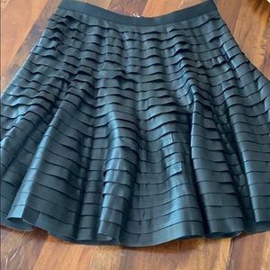BCBGmaxazria black leather skirt